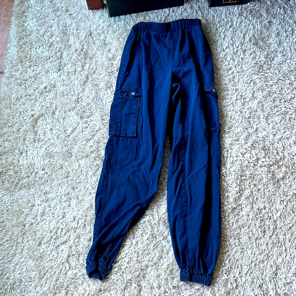 Dark blue cargo pants